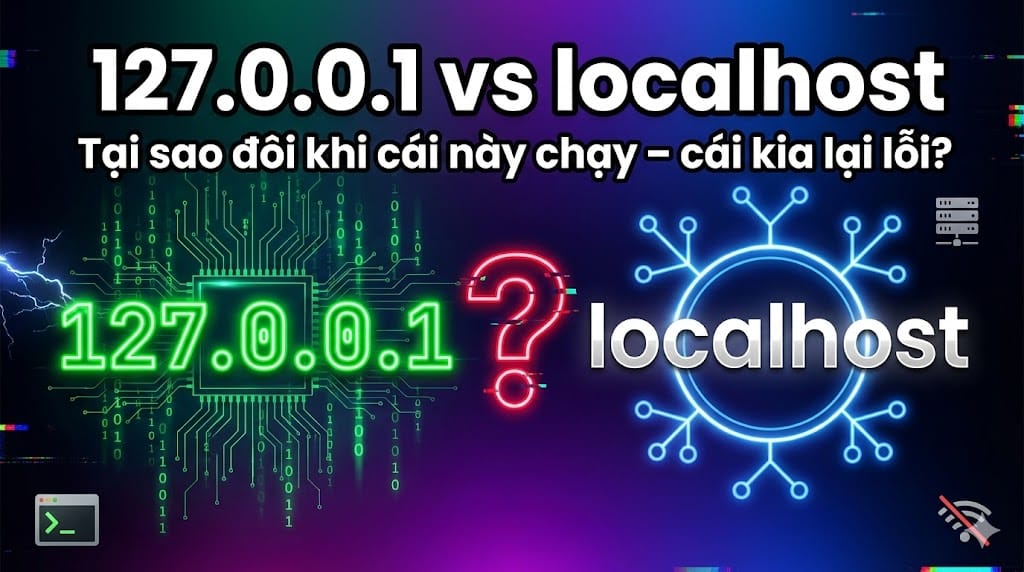 Sự khác biệt giữa 127.0.0.1 và localhost: Tại sao đôi khi cái này chạy được nhưng cái kia lại không?